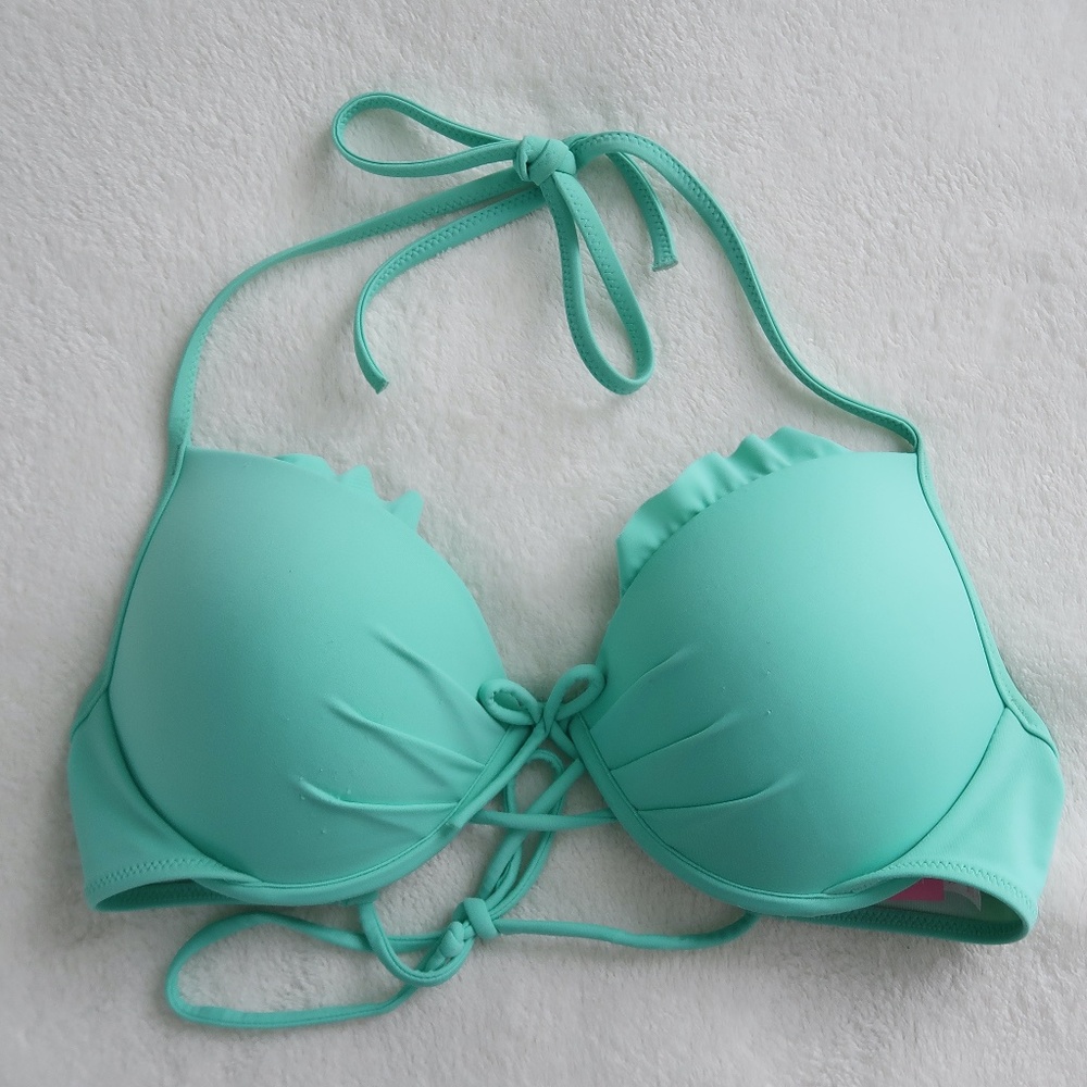 Victorias Secret Mint Bikini Top 34C